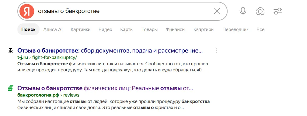 поисковая выдача сайта в яндексе после сео